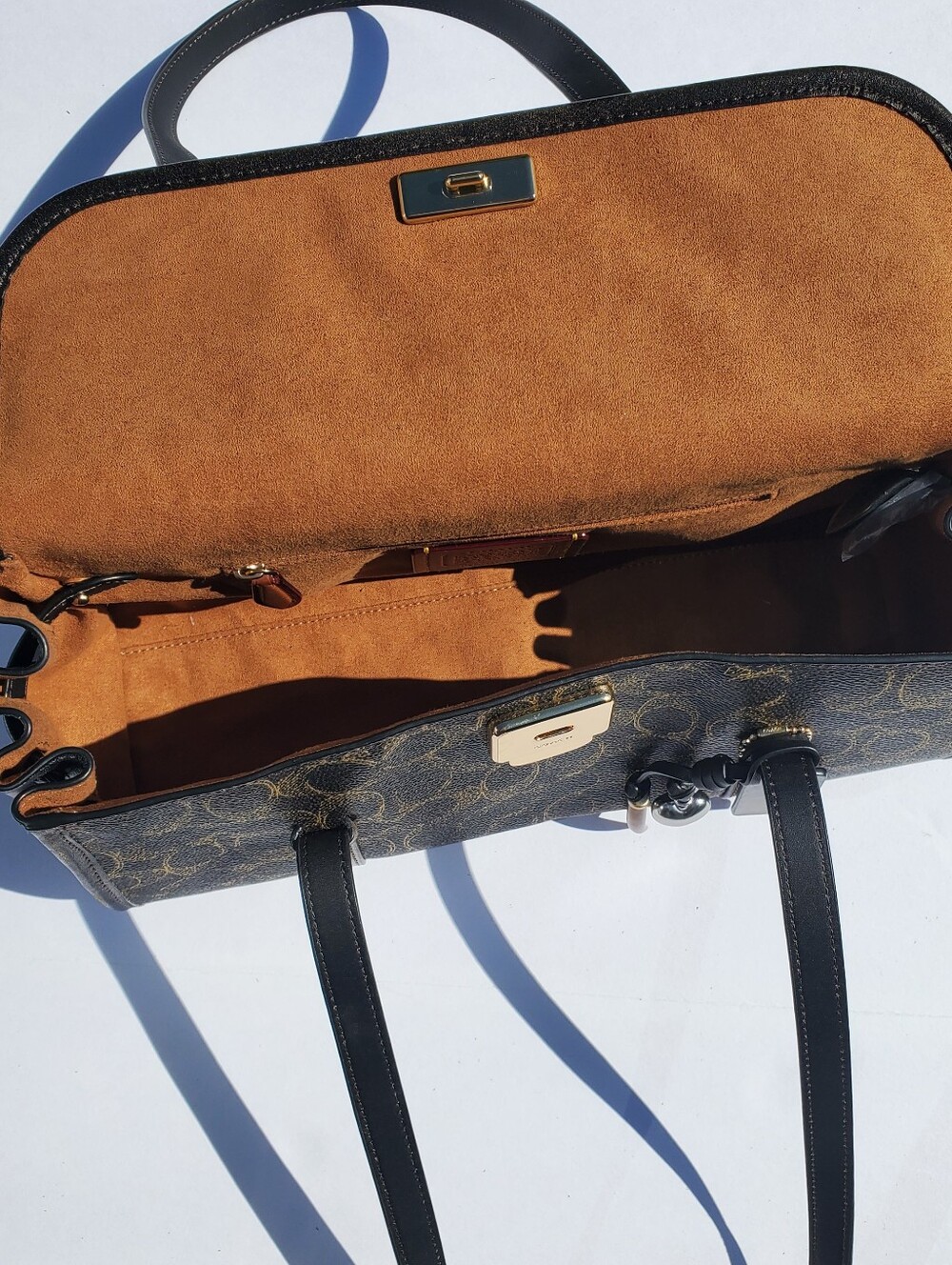 NWT Coach Bridget Flap Shoulder Bag in Loved Signature canvas leather - Picture 8 of 10